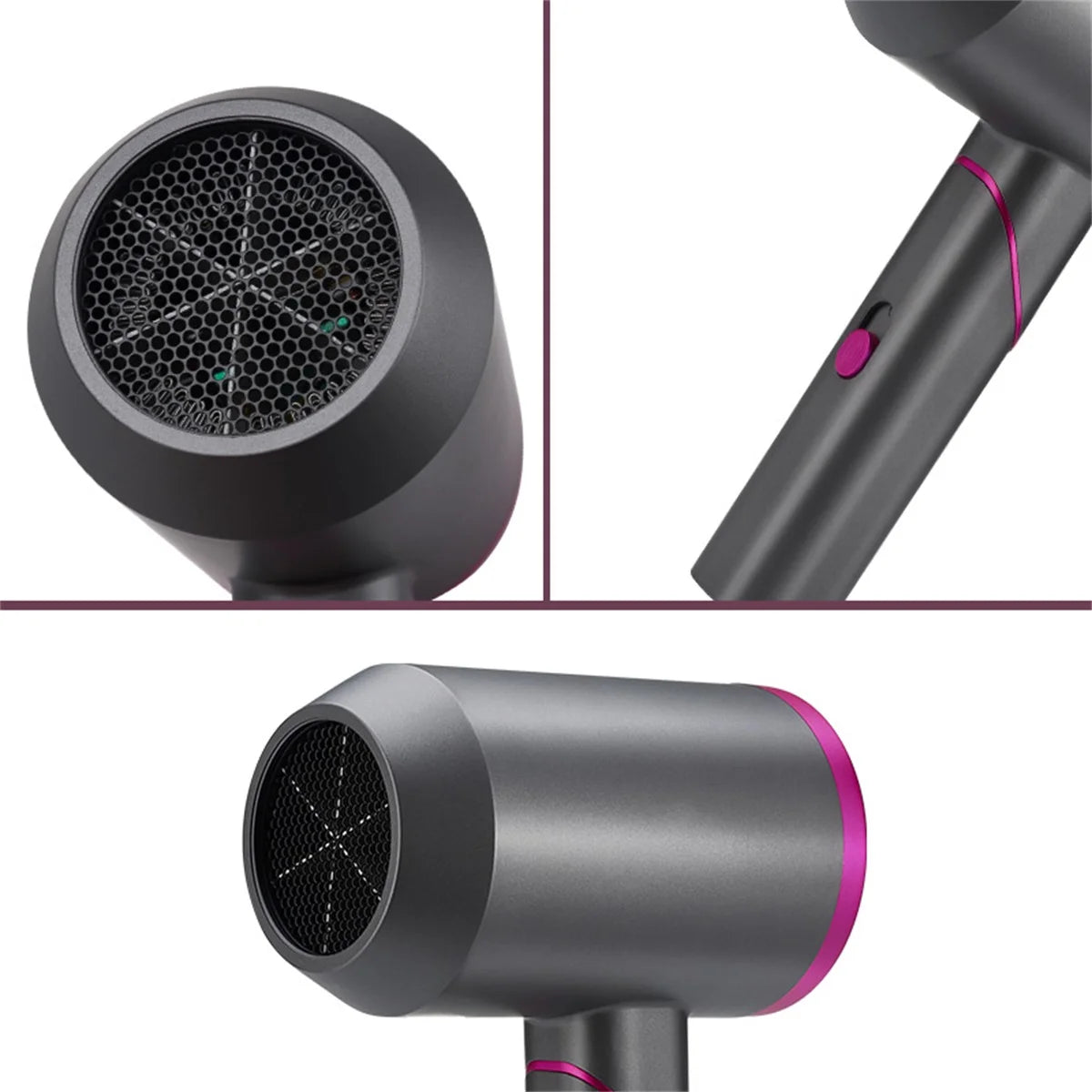 Ionic Hair Dryer - Powerful 1800W, Frizz-Free Technology, Travel-Friendly Design