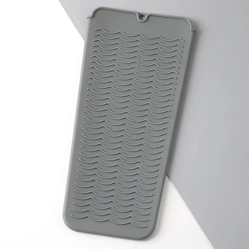 Silicone Hair Curling Wand Cover Hair Straightener Storage Bag Hairdressing Curling Iron Insulation Mat Heat Resistant Pouch