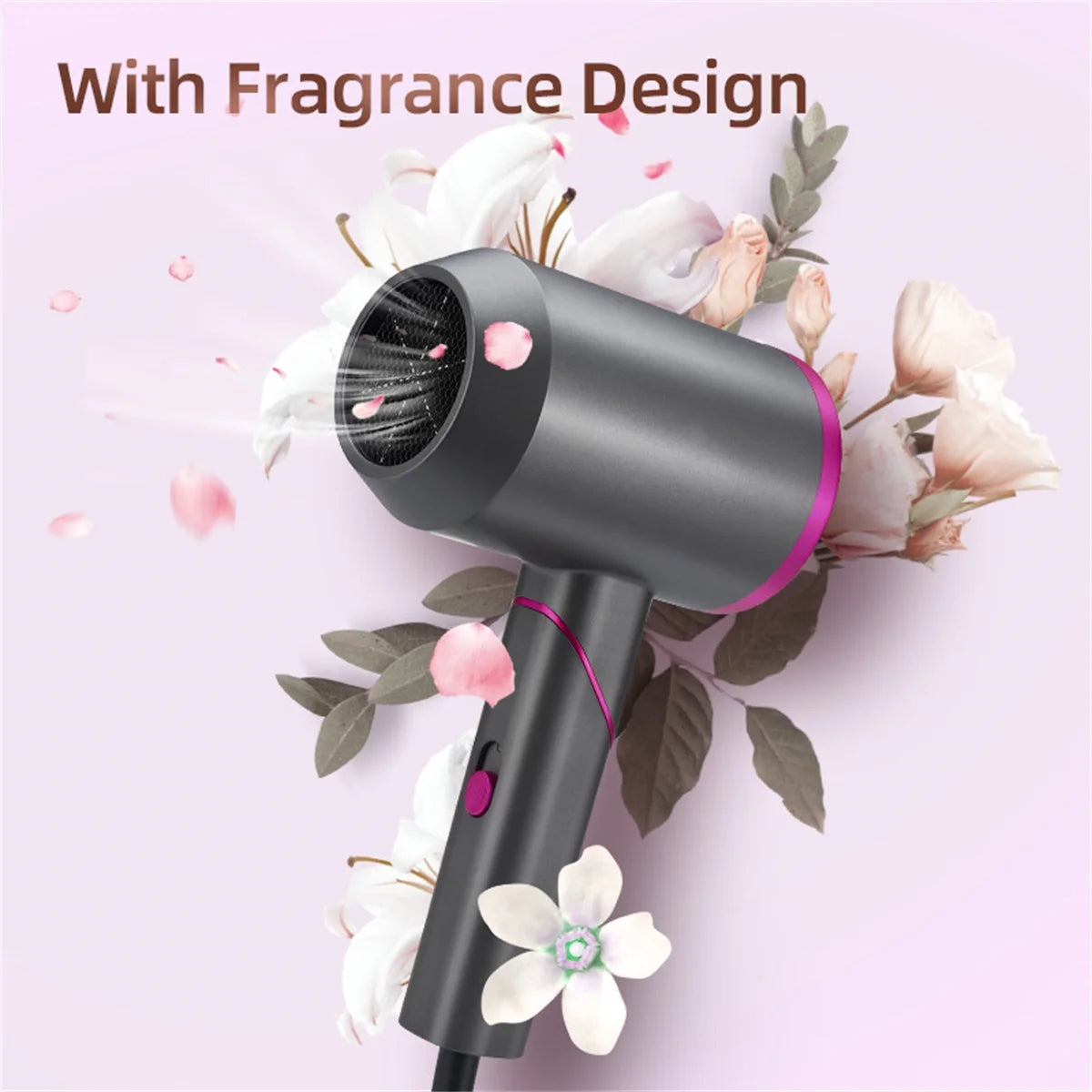 Ionic Hair Dryer - Powerful 1800W, Frizz-Free Technology, Travel-Friendly Design