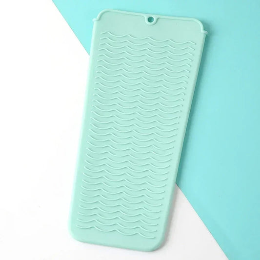Silicone Hair Curling Wand Cover Hair Straightener Storage Bag Hairdressing Curling Iron Insulation Mat Heat Resistant Pouch