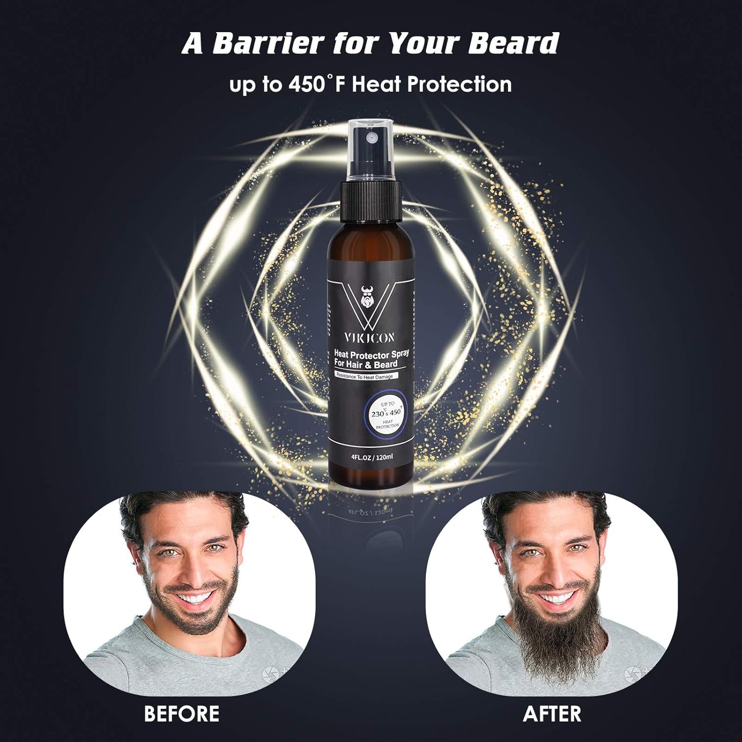Shield Heat Protectant Spray - Blend Prevents Damage & Breakage for Hair and Beard