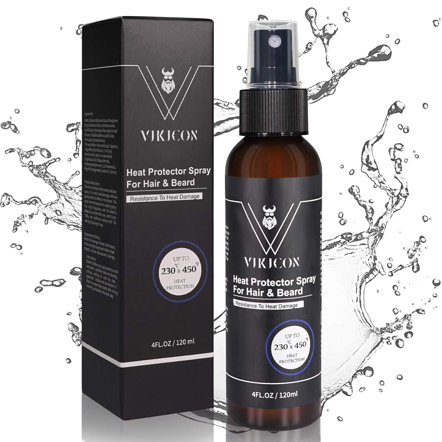 Shield Heat Protectant Spray - Blend Prevents Damage & Breakage for Hair and Beard