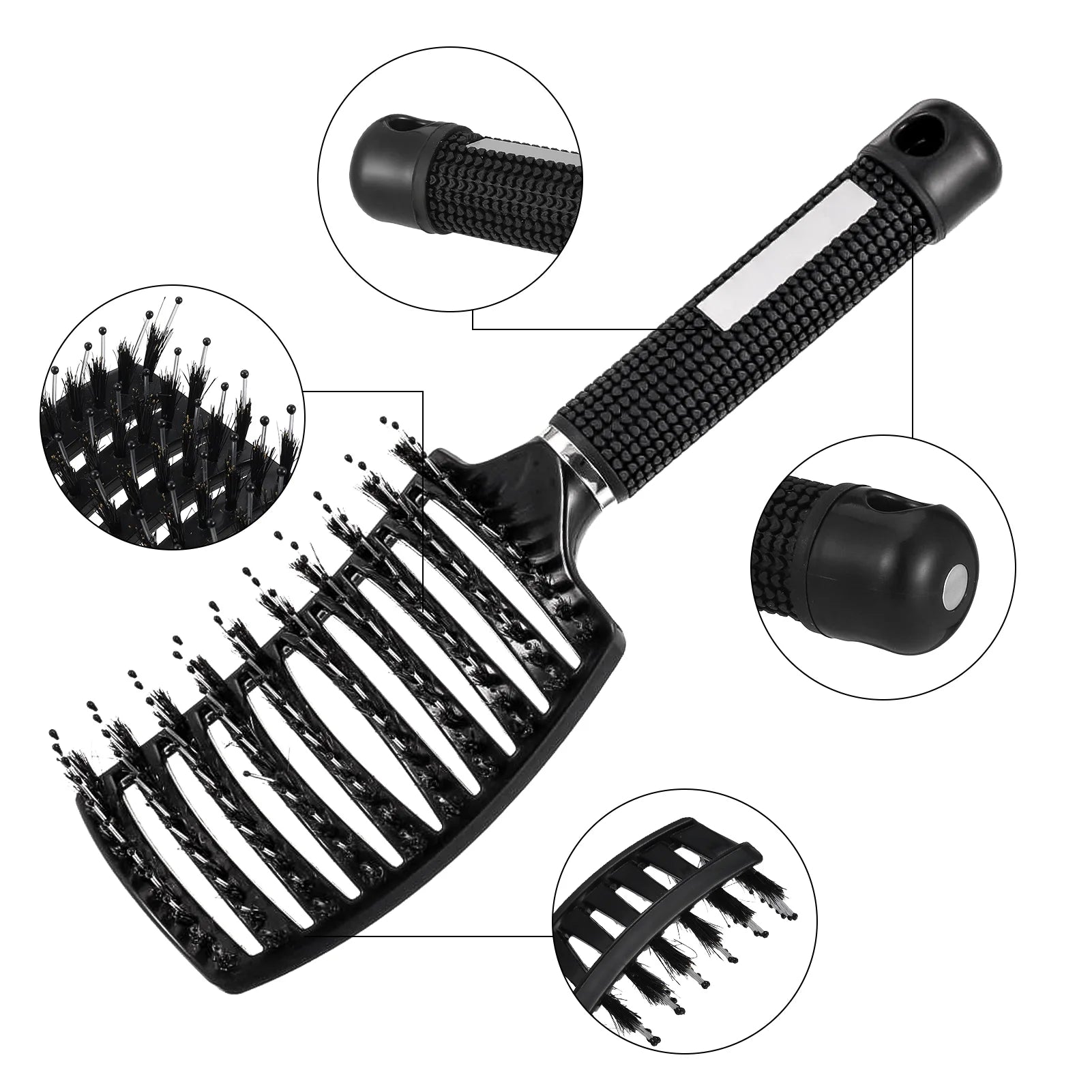 8 Pack Detangling Hairbrush for Men Women, Detangling Brush for Thick Curly Hair, Pain-Free Hair Brush Curly Hair, anti Breakage Hair Brush