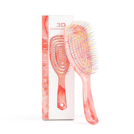 Detangling Wet Hair Brush for Curly or Straight Hair, Vented Detangler Hairbrush with Double-Layered Ultra and Soft-Nylon Bristles for Wet or Dry Hair, Gift for Women Girls Kids