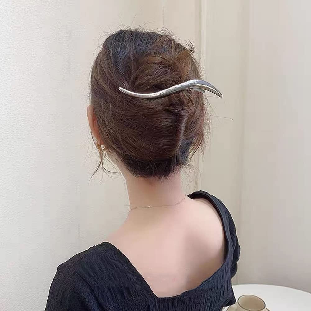 8 Pcs Large Metal Duckbill Hair Clips, 5 Inch Long Alligator Hair Pins French Twist Hair Barrette Strong Clamp Hairpins Spring Duckbill Hair Accessories for Women Thick Long Updo Hair Style