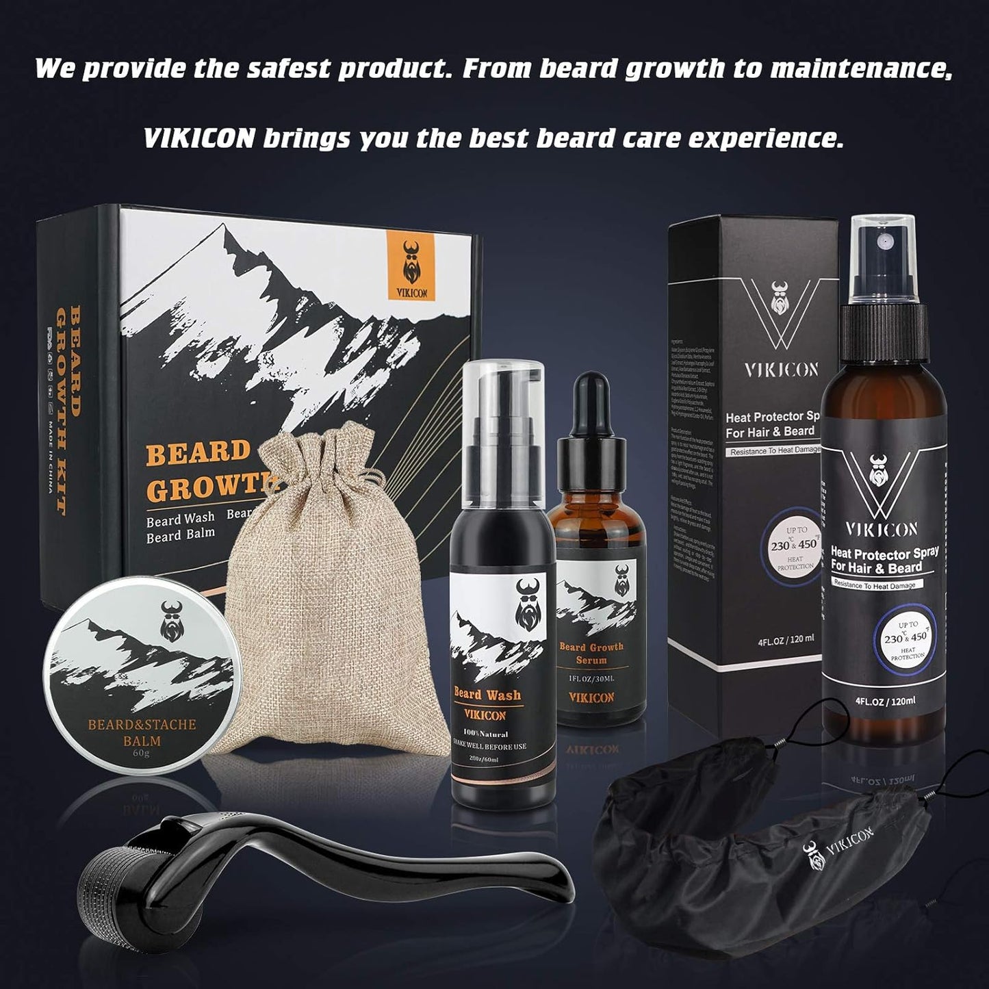 Shield Heat Protectant Spray - Blend Prevents Damage & Breakage for Hair and Beard