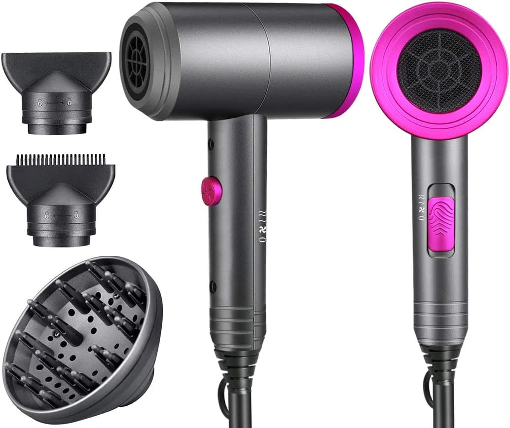 Ionic Hair Dryer - Powerful 1800W, Frizz-Free Technology, Travel-Friendly Design