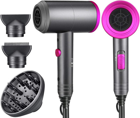 Ionic Hair Dryer - Powerful 1800W, Frizz-Free Technology, Travel-Friendly Design