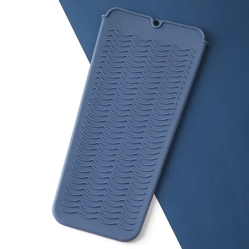Silicone Hair Curling Wand Cover Hair Straightener Storage Bag Hairdressing Curling Iron Insulation Mat Heat Resistant Pouch