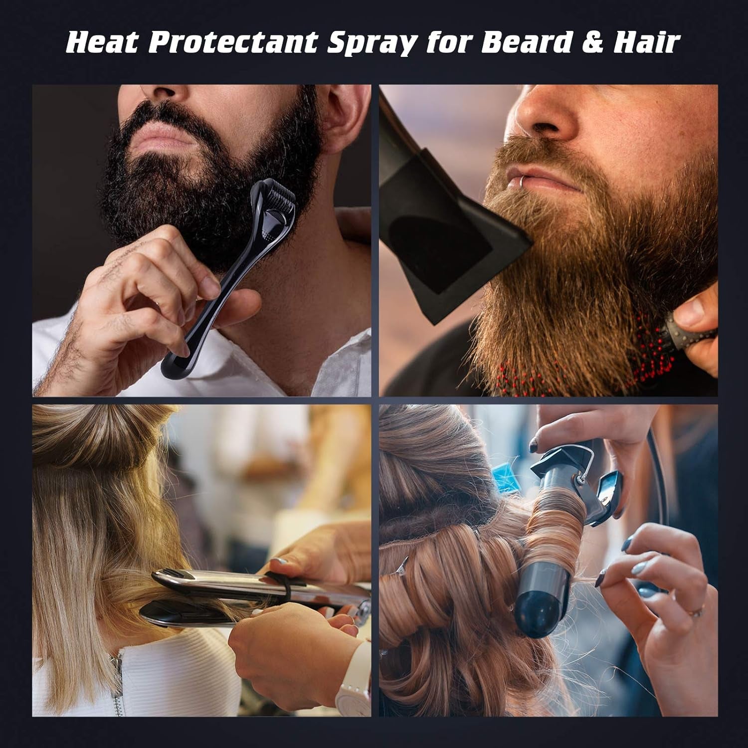 Shield Heat Protectant Spray - Blend Prevents Damage & Breakage for Hair and Beard