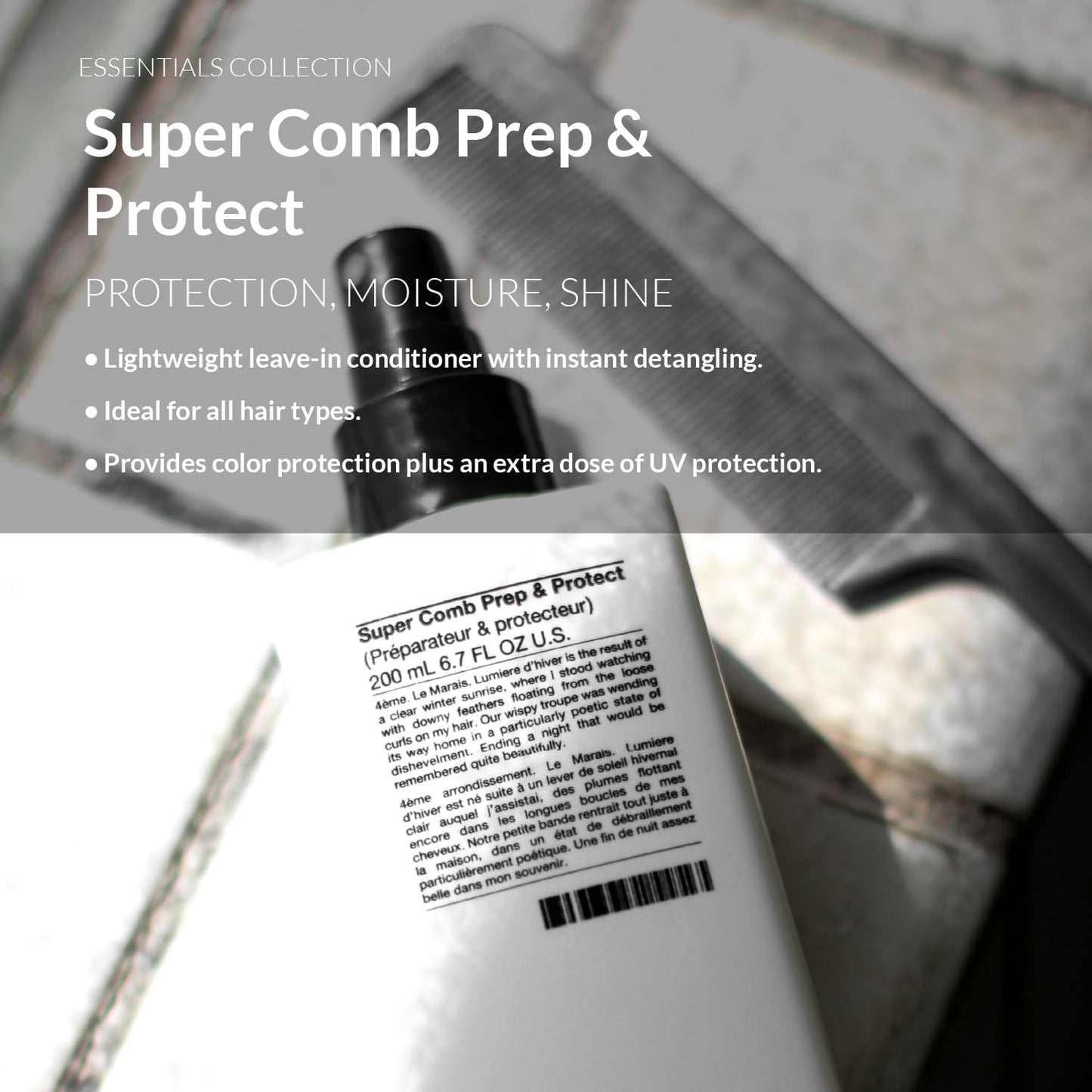 Super Comb & Protect, Leave in Conditioner Spray, Heat Protectant for Hair, 6.7 Oz