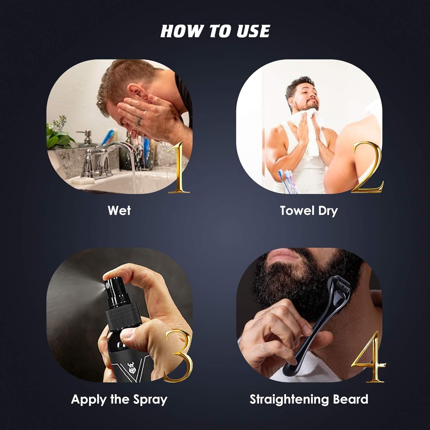 Shield Heat Protectant Spray - Blend Prevents Damage & Breakage for Hair and Beard